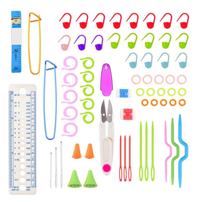 100pcs Crochet Hooks Accessories Knitting Organizer Tools - 3