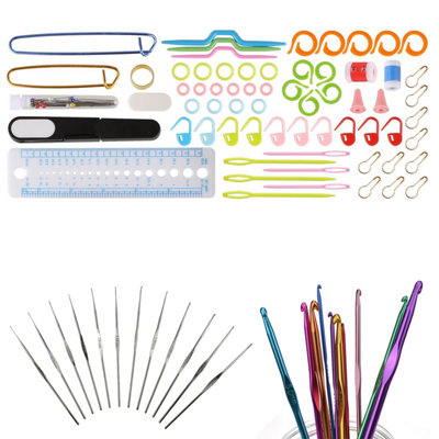 100pcs Crochet Hooks Accessories Knitting Organizer Tools - 4