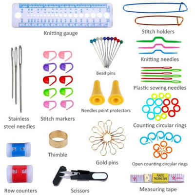 100pcs Crochet Hooks Accessories Knitting Organizer Tools - 6