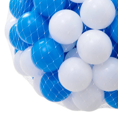 100Pcs Plastic Ball Pit Balls with Mesh Bag