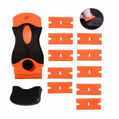 100pcs Plastic Scrapers Razor Blades Car Decal Sticker Remover No Scratch