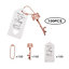 100pcs Rose Gold Retro Key Bottle Opener with Cards and Keychain