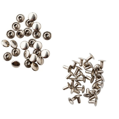 100pcs Single Cap Rivets, Tubular Rivets, Metal Studs for Clothing ...