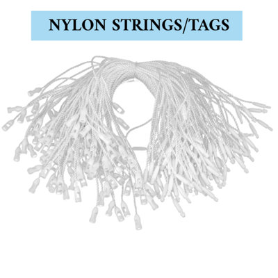 100pcs White String Hang Tag (L)7 Inch
