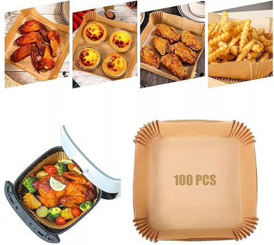 Air Fryer Wegwerp Papier Liner 100 STKS, Non-Stick