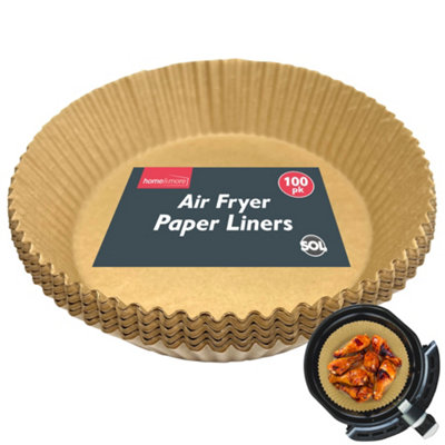 100pk Square Air Fryer Liners Disposable - 8.5 Inch - Perforated Air Fryer  Parchment Paper Liners - Air Fryer Paper Liners