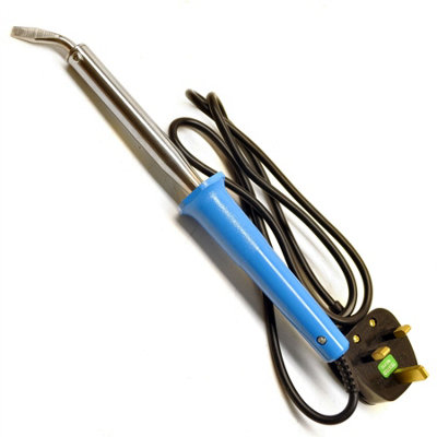 100W Soldering Iron 230v Electric Solder with Bent Tip & 4pc Replacement Ends