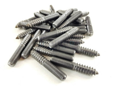 Hanger Bolts 10Pcs M8x60mm , Carbon Steel Double Ended Screws