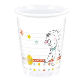 101 Dalmatians Perdita Baby Shower Party Cup (Pack of 8) White/Multicoloured (One Size)