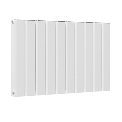 1022mm x 600mm Double Aluminium Panel Radiator in White - Model Mira ...