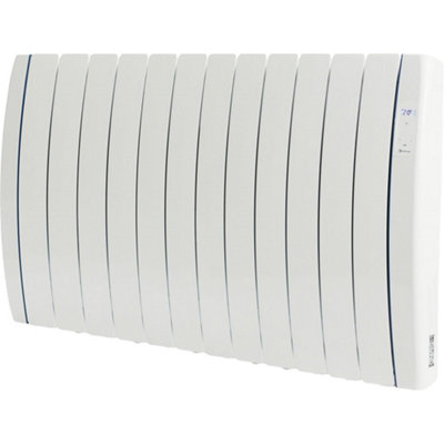 1036mm (W) x 572mm (H) - White Touch Gel Filled Electric Radiator ...