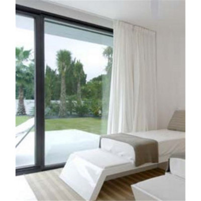 1045mm (W) x 1095mm (H) Aluminium Flush Casement - 2 V Bottom Opening Windows - Anthracite Internal & External - 4