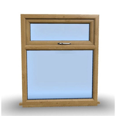 1045mm (W) x 1095mm (H) Wooden Stormproof Window - 1 Top Opening Window -Toughened Safety Glass - 5