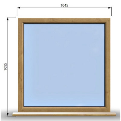 1045mm (W) x 1095mm (H) Wooden Stormproof Window - 1 Window (NON ...