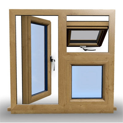 1045mm (W) x 1195mm (H) Wooden Stormproof Window - 1 Opening Window (RIGHT) - Top Opening Window (LEFT) - Toughened Safety Gla - 7