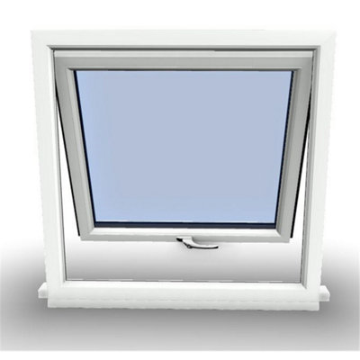 1045mm (W) x 895mm (H) PVCu StormProof Window - 1 Opening Window- 70mm Cill - Chrome Handles - Toughened Safety Glass - White - 8