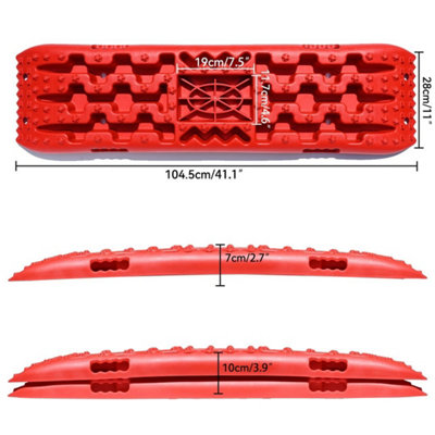 104cm Car Recovery Traction Board Emergency Track Mat for Off-Road Sand ...