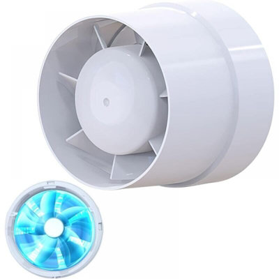104mm Silent Extractor Fan 12W Inline Axial Duct for Bathroom Toilet ...