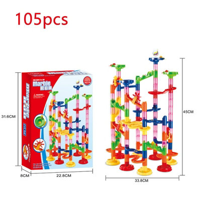 Marble run 105 deals pieces