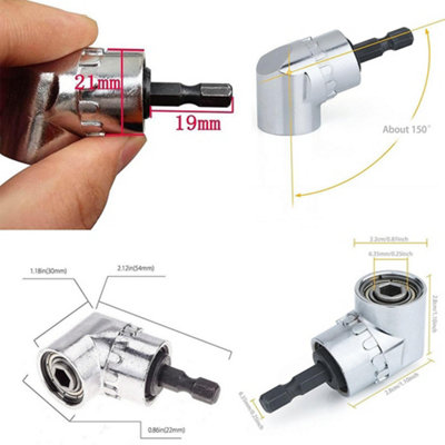 105 Right Angle Drill Adapter Screwdriver Bit Holder Attachment