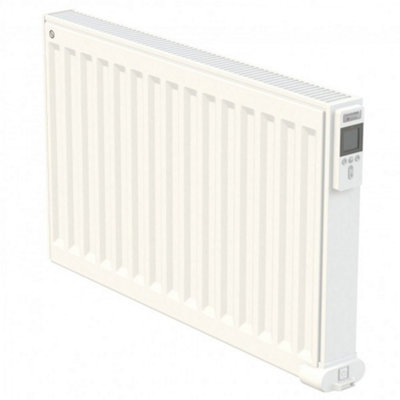 1050mm (W) x 500mm (H) - White Wi-Fi Oil Filled Single Panel Electric Radiator- 1000 Watts - Depth 60mm - Heats up to 10m²