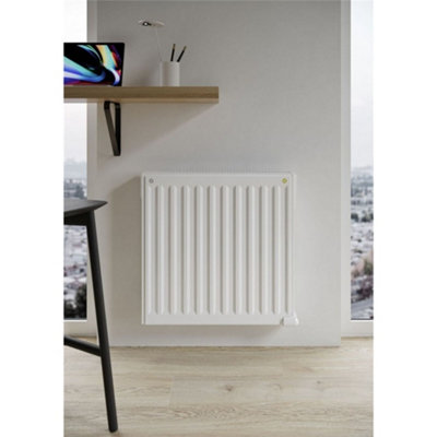 1050mm (W) x 500mm (H) - White Wi-Fi Oil Filled Single Panel Electric Radiator- 1000 Watts - Depth 60mm - Heats up to 10m²