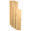 1050x250mm shelf board, solid pine wood, natural sanded