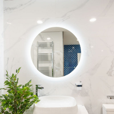 Bella 600mm Round Backlit Led Mirror With Demister from B&Q