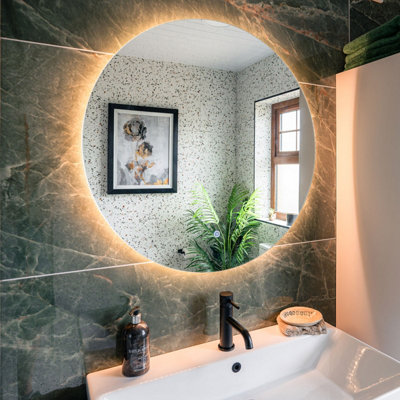 Bella 800mm Round Backlit Led Mirror With Demister from B&Q