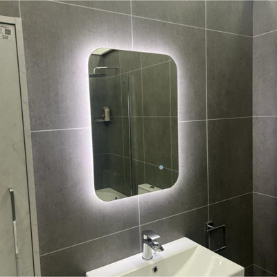 Luca 800 X 600mm Bluetooth Led Mirror With Demister & Bluetooth from B&Q