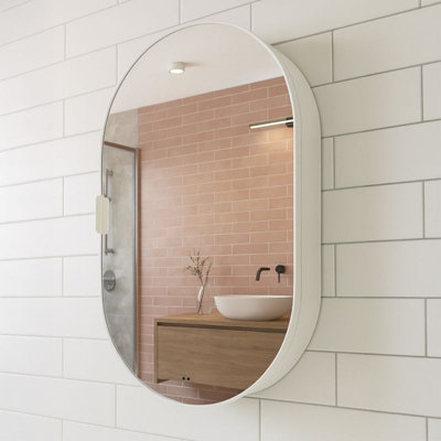 Tablet Backlit Led Mirror Cabinet 800 X 500mm With Demister from B&Q