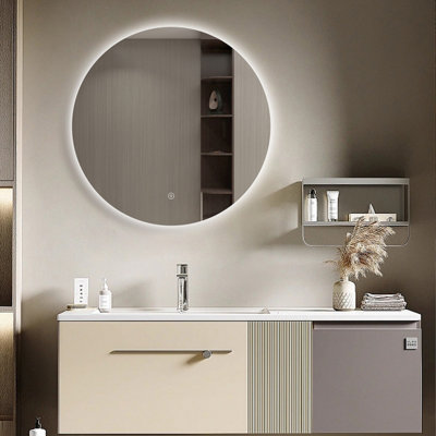 Solero Round Battery Operated 600mm Round Led Mirror from B&Q