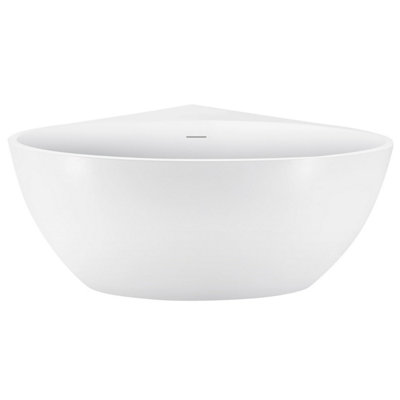 Viktor Benson Orion 1510 X 1350mm Freestanding Corner BathSlim Overflow & White Waste from B&Q