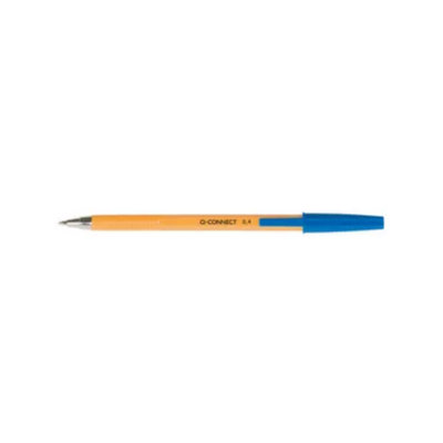 Q-Connect Ballpoint Pen Fine Blue (Pack Of 20)Kf34047