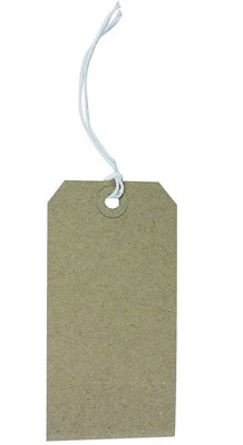 Q-Connect Strung Tag 120X60mm Buff (Pack Of 1000) from B&Q