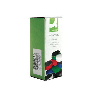 Q-Connect Magnet 25mm Assorted Pk10 from B&Q