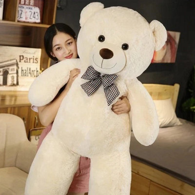 105cm Giant Soft Teddy Bear Plush Toy White, Pink or Brown