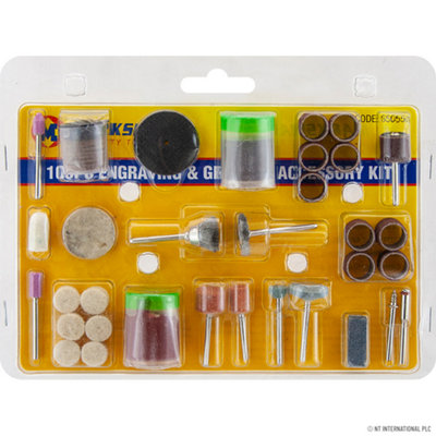 105Pc Engraving & Grinding Kit Accessories Diy Tool Cutting Carving Cleaning