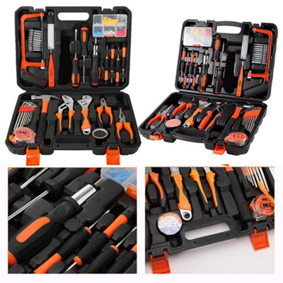 105Pcs General Household Hand Tool Kit with Toolbox Storage Case