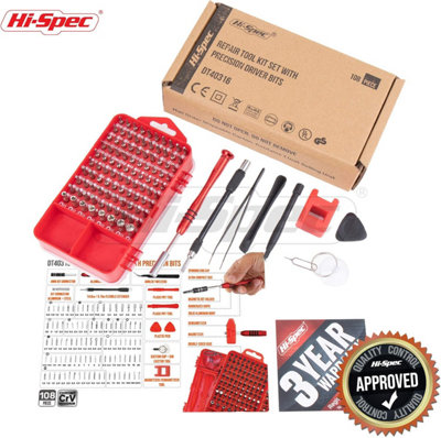108 in 1 Multi Small Precision Screwdriver Set Bits For Phone PC Repair Tool Kit