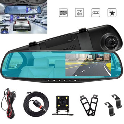 1080P Dual Lens Car DVR with Front & Rear Camera