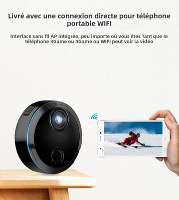 Mini Caméra Surveillance 1080P HD Wi-Fi – Vision Nuit, SmartCam Sans Marque