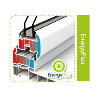 1095mm (W) x 1045mm (H) PVC u StormProof  Window - 1 Opening Window (LEFT) - Top Opening Window (RIGHT) - White - 7