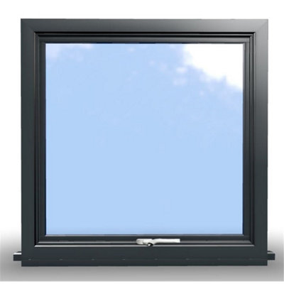 1095mm (W) x 1095mm (H) Aluminium Flush Casement Window - 1 Opening Window - Anthracite Internal & External - 8