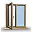 1095mm (W) x 1095mm (H) Wooden Stormproof Window - 1/2 Left Opening Window - Toughened Safety Glass