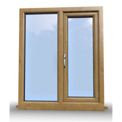 1095mm (W) x 1095mm (H) Wooden Stormproof Window - 1/2 Left Opening Window - Toughened Safety Glass - 7