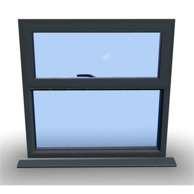 1095mm (W) x 895mm (H) Aluminium Casement Window - 1 Top Opening Window - Anthracite Internal & External - 7