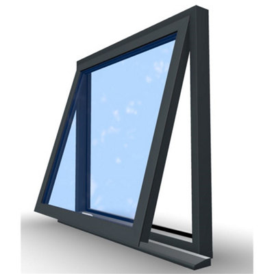 1095mm (W) x 895mm (H) Aluminium Flush Casement Window - 1 Opening Window - Anthracite Internal & External - 6