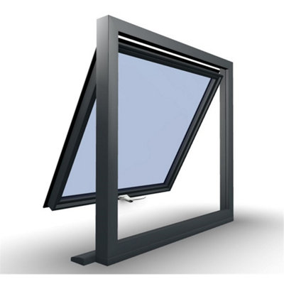 1095mm (W) x 895mm (H) Aluminium Flush Casement Window - 1 Opening Window - Anthracite Internal & External - 7