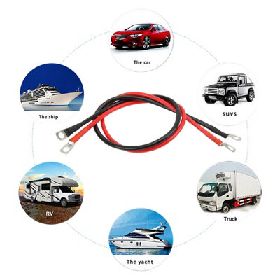 10AWG Red&Black Battery Inverter Cables-PVC&Copper for Cars,Trucks,Boats,Solar,ATVs